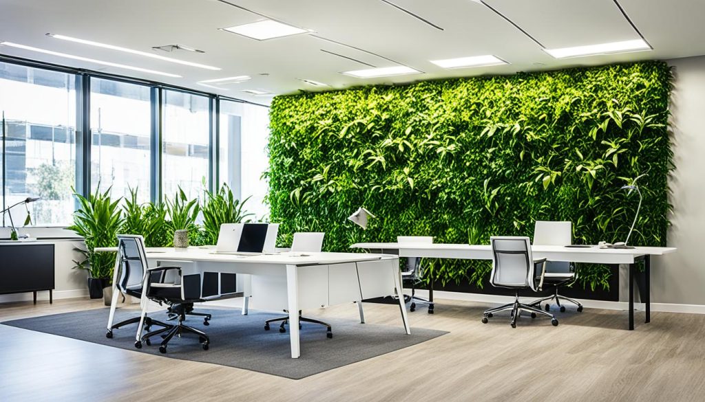 desain vertical garden kantor