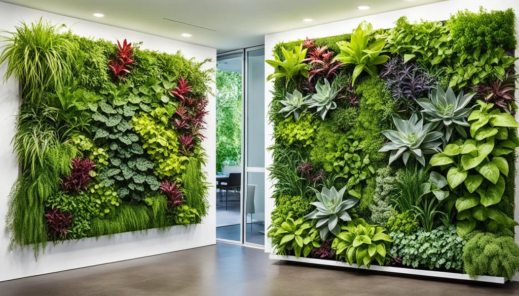 perbedaan vertical garden indoor dan outdoor