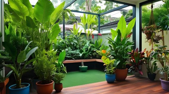 Taman Tropis Modern Perpaduan Estetika Alam dan Desain Kontemporer